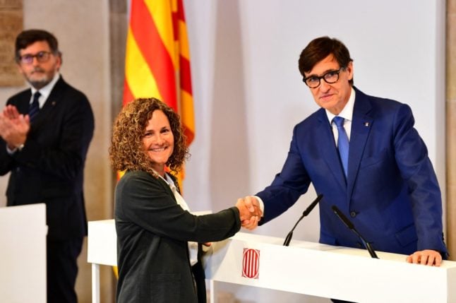 Spain's Catalonia swears in new government ending separatist rule