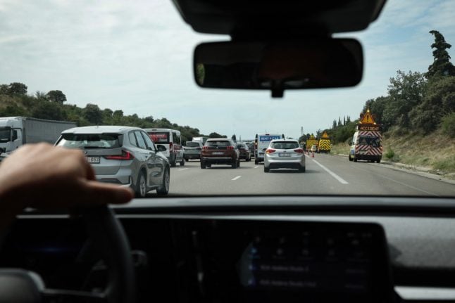 Traffic near Orange, south-eastern France