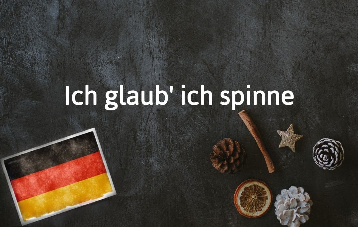 German phrase of the day: Ich glaub’ ich spinne