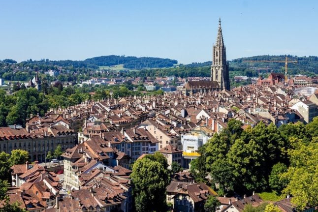 The Swiss city of Bern.