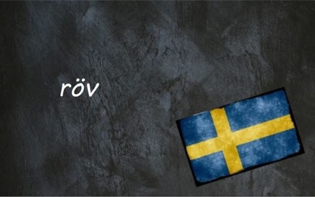 Swedish word of the day: röv