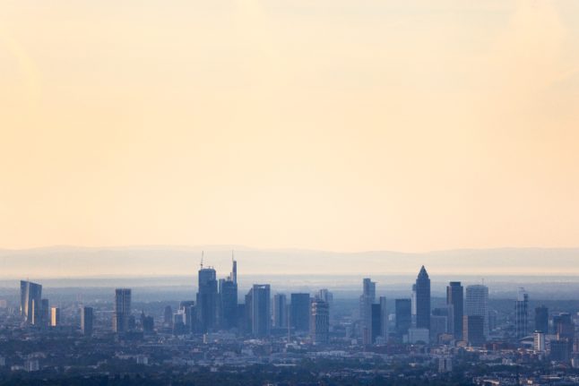 Frankfurt's famous skyline.