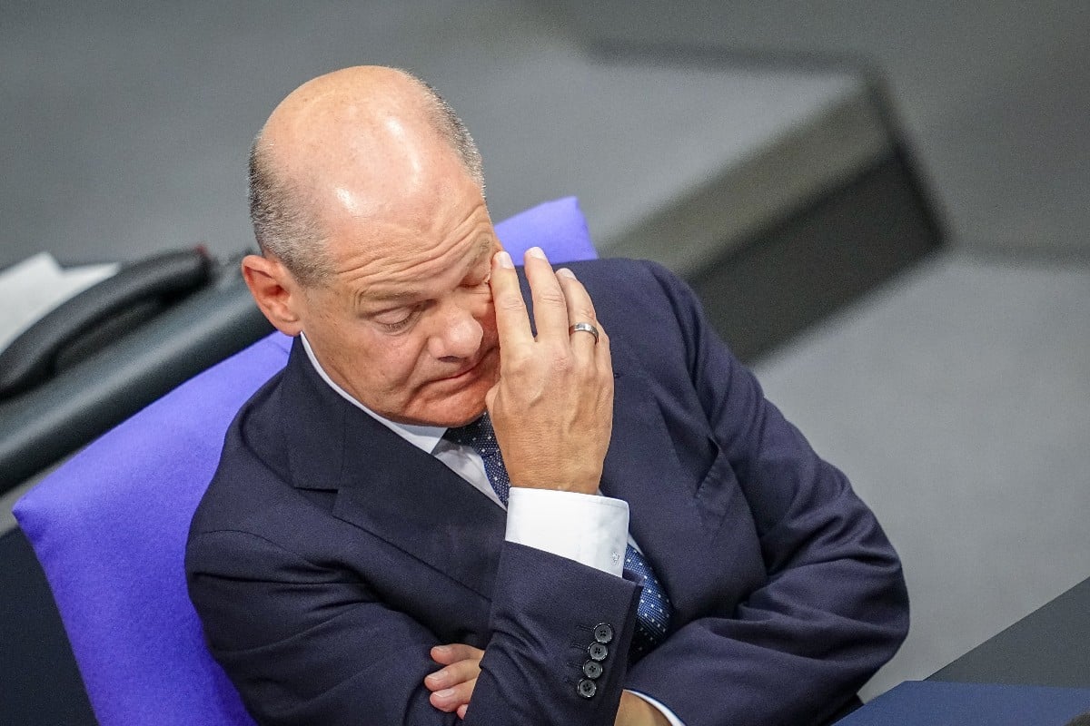 Chancellor Olaf Scholz during the general debate on September 11th.