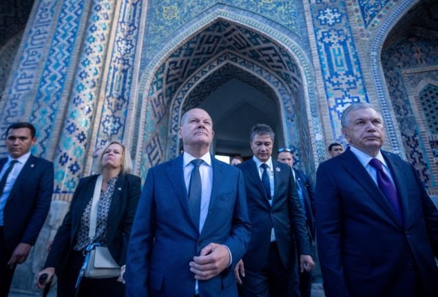 Olaf Scholz in Uzbekistan