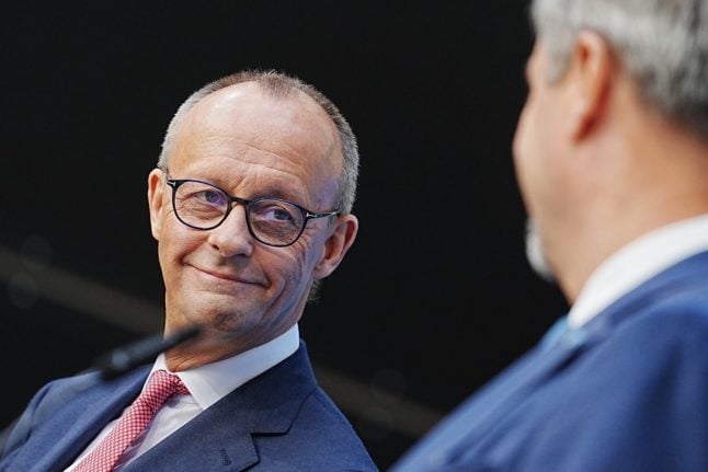 CDU chairman Friedrich Merz and Markus Söder, CSU chairman, hold a press conference on the question of the Union's candidate for chancellor.