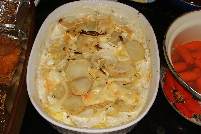 Tasty potato gratin. 