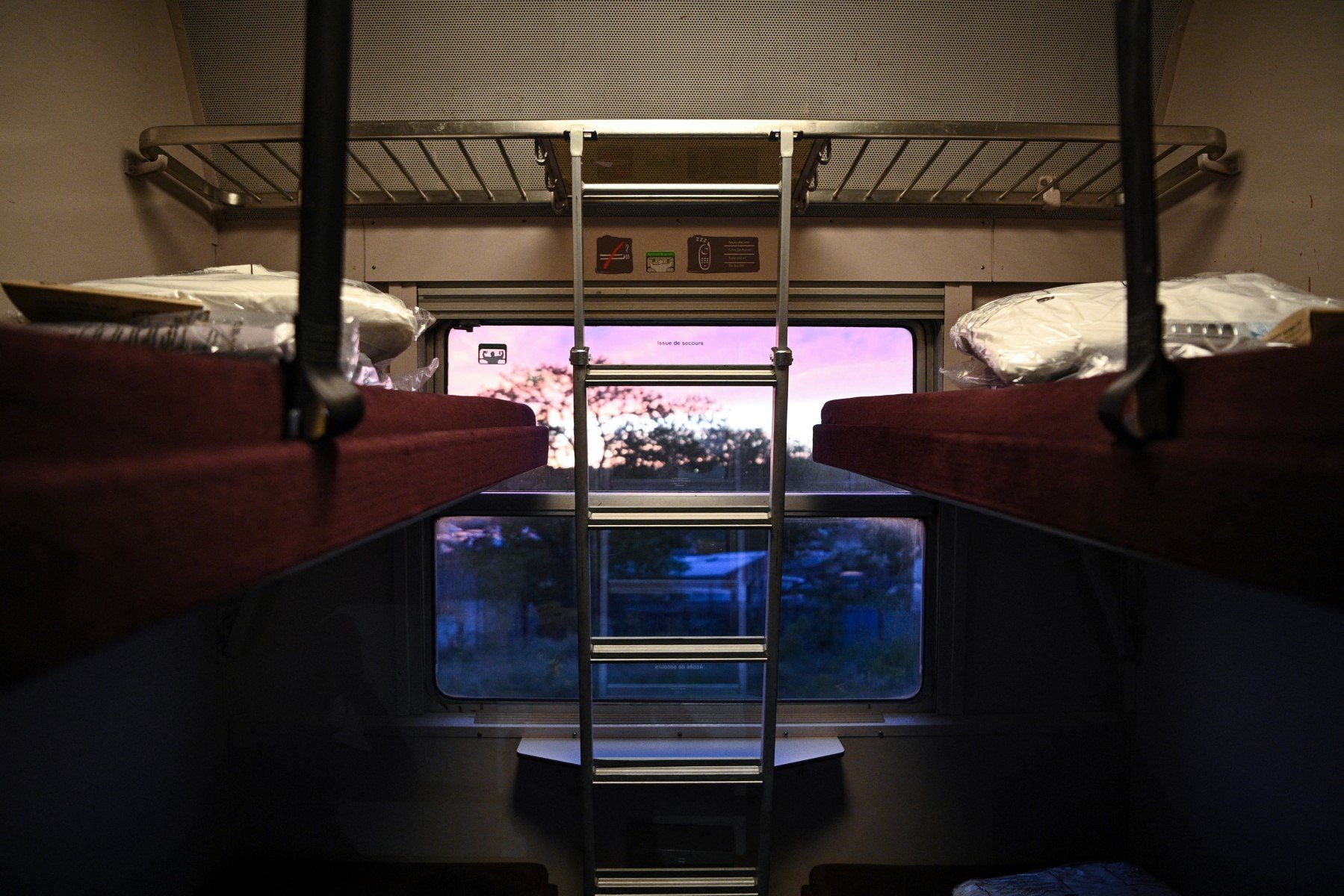 File photo of a sleeper car of a night train in Europe.