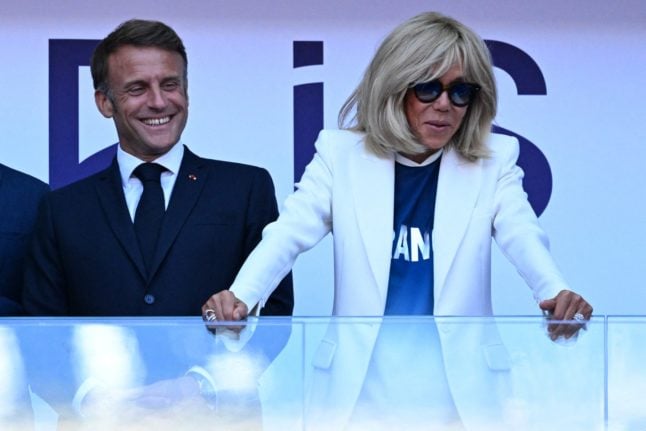 Brigitte Macron, pictured with her husband, Emmanuel