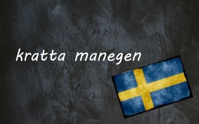 Swedish word of the day: kratta manegen