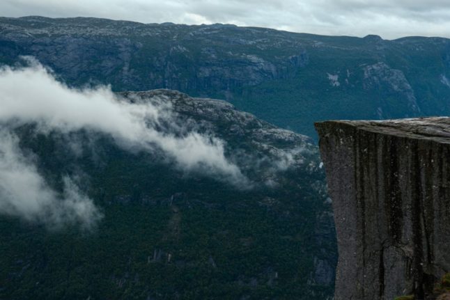 Pictured is Norway's Pulpit Rock