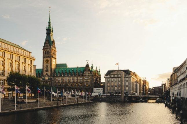 Hamburg's scenic city centre