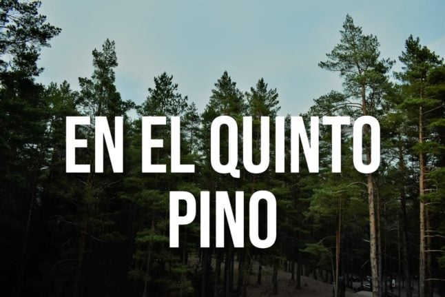 Spanish Expression of the Day: En el quinto pino