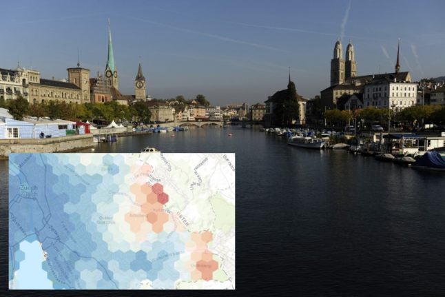 COMPARE: Maps reveal the areas of Swiss cities with best access to services