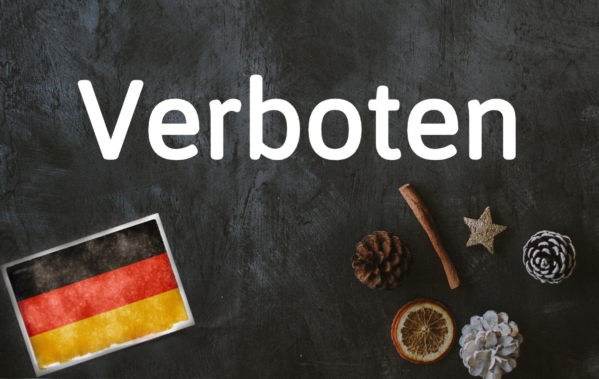 German word of the day: Verboten