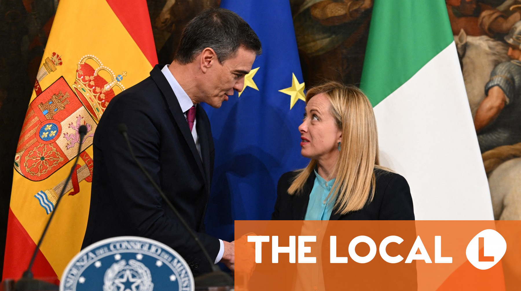 イタリア、メローニさんの移民収容所拒否でスペイン首相を非難