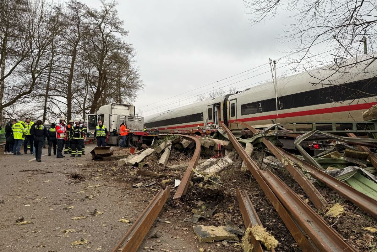 Several injured after ICE train collides with articulated lorry in Hamburg