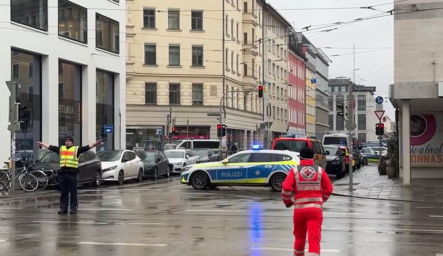 Several injured after car drives into crowd in Munich