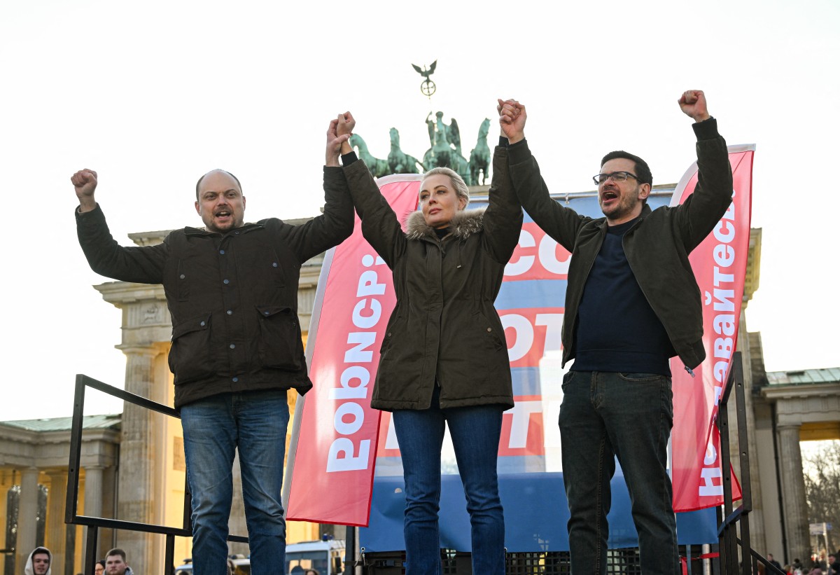 Navalnaya leads Berlin march against Ukraine war