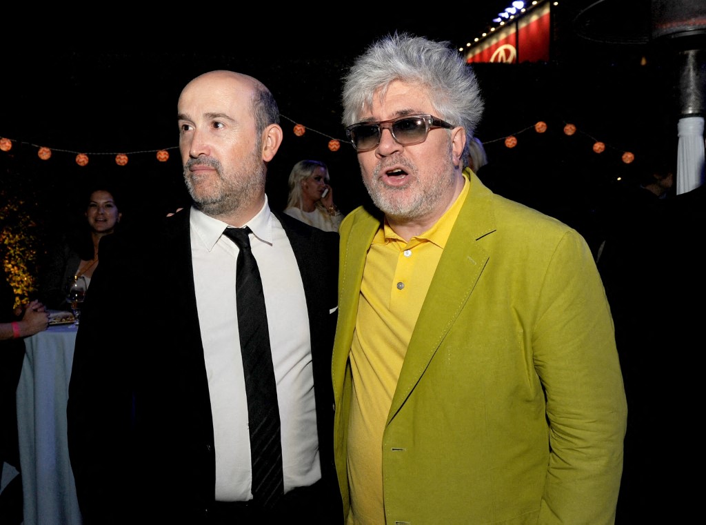 Schauspieler Javier Camara und Regisseur Pedro Almodovar