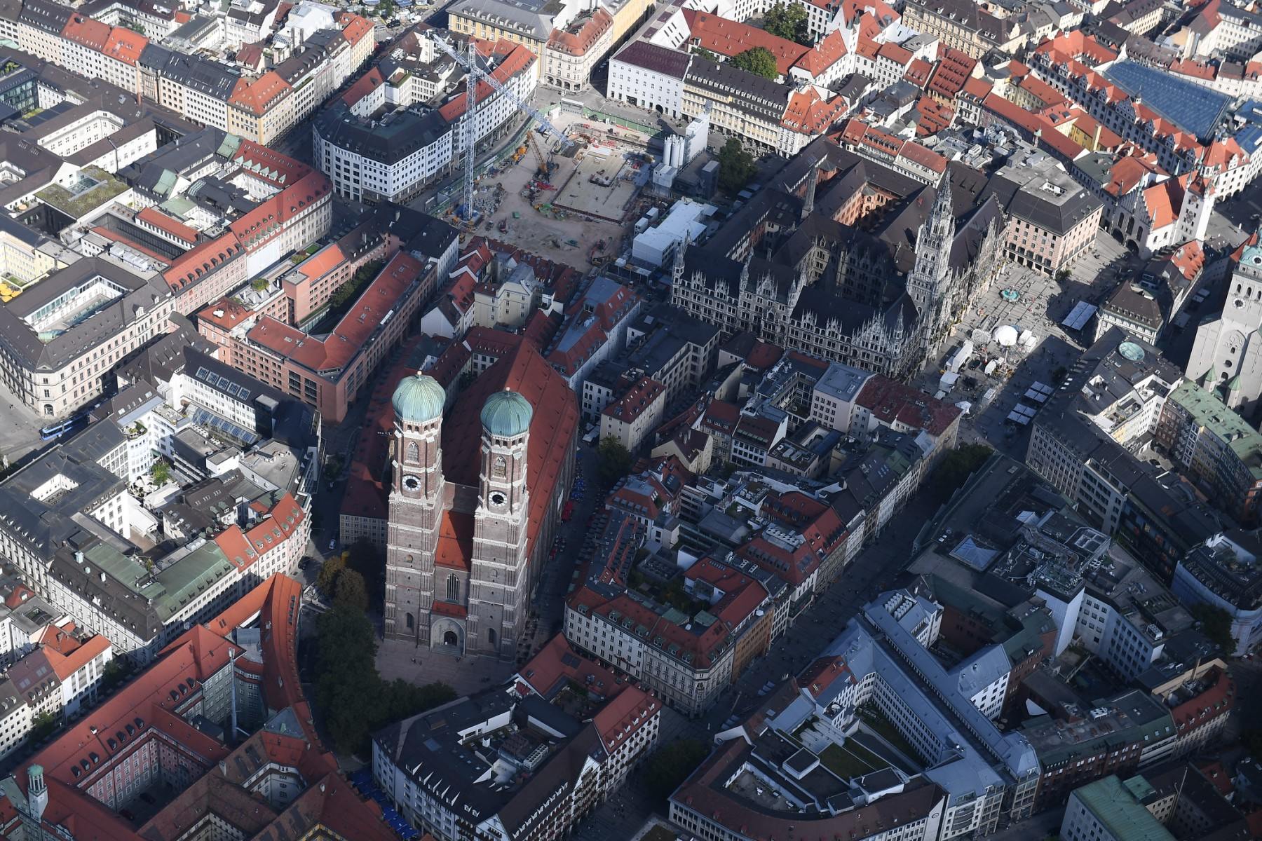 An aerial view of Munich.