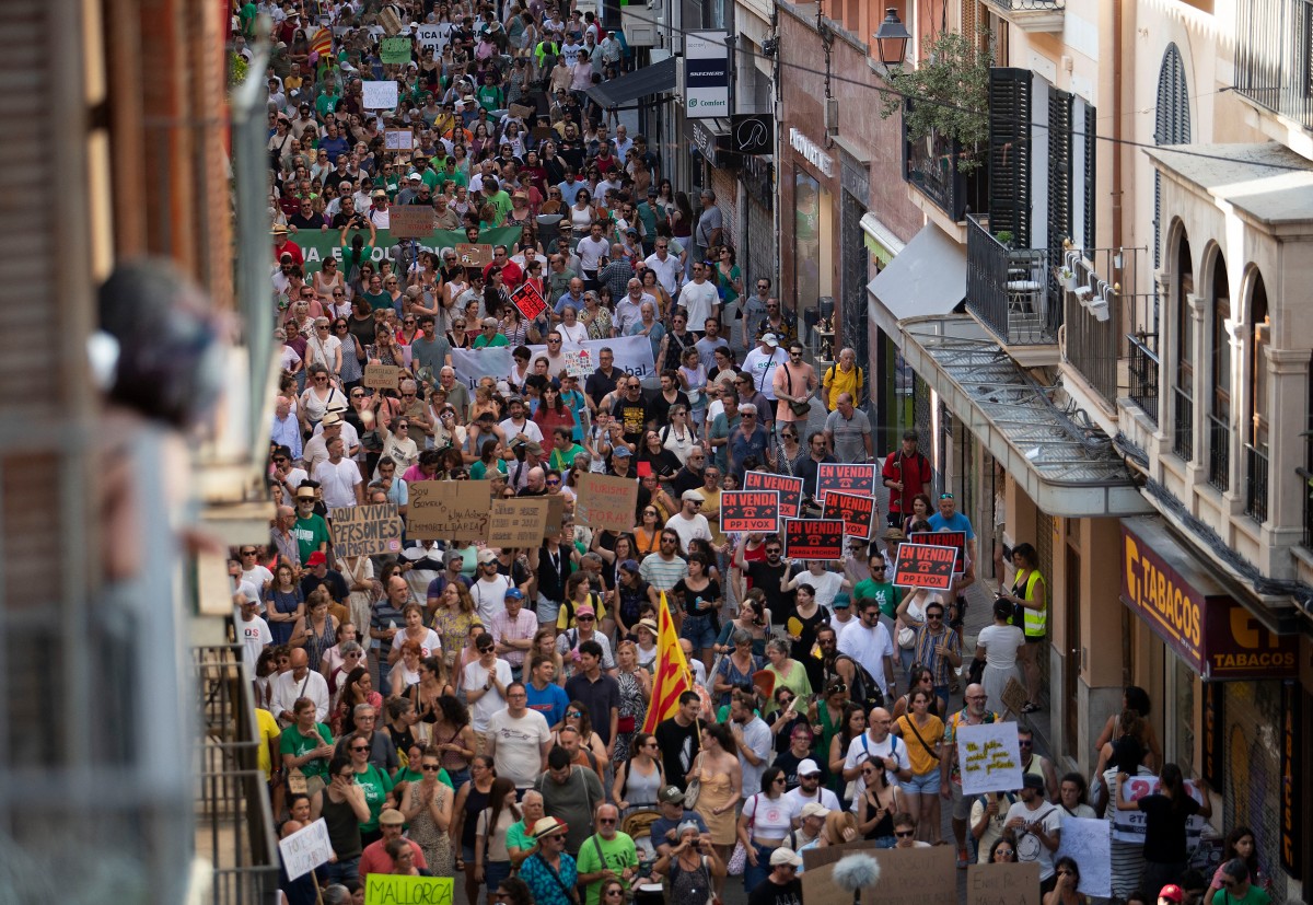 Ovetourism-Protest auf Mallorca
