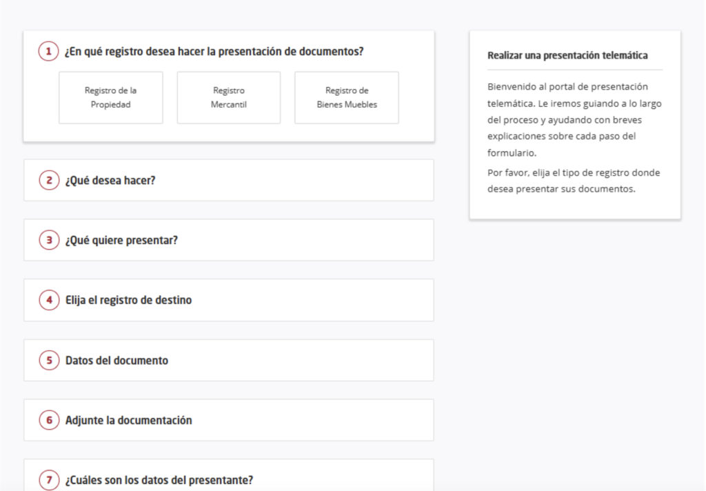 registro de propriedade.