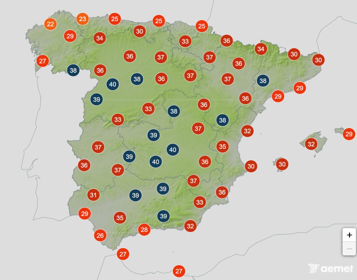 weather map spain august 9 2025