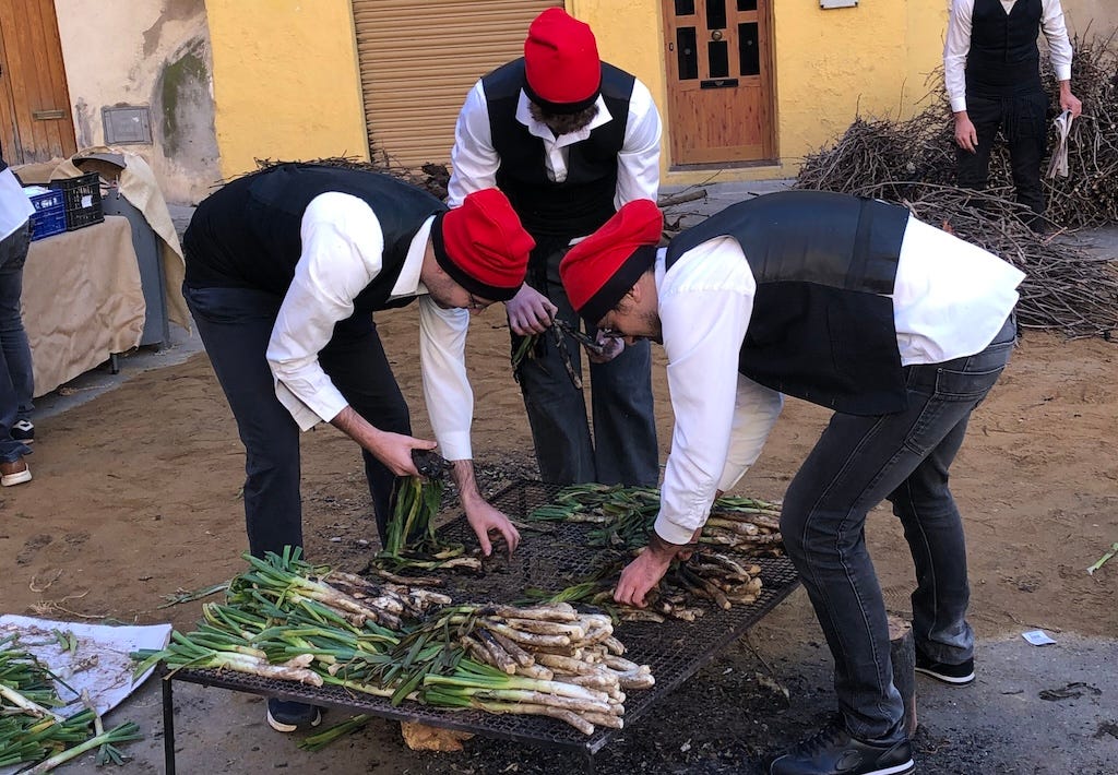 Calçots.