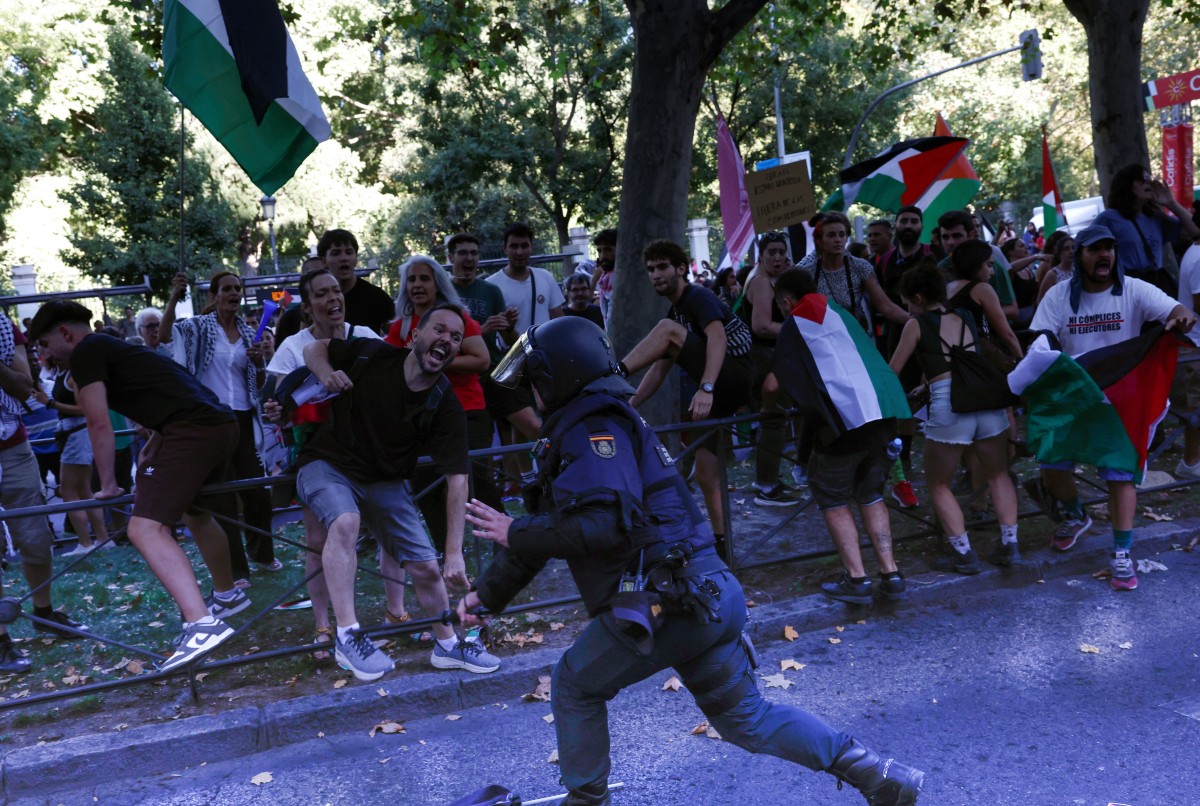 Protesta a favor de Palestina en Madrid