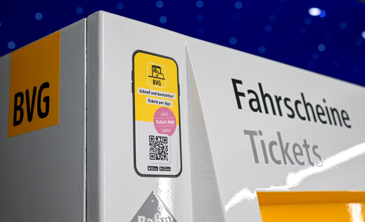 a ticket machine in Berlin