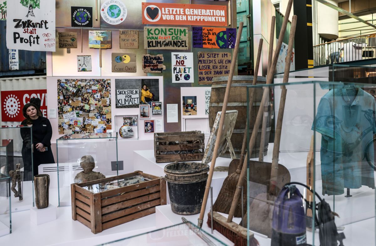 An image of new exhibits at the House of History in Bonn, Germany