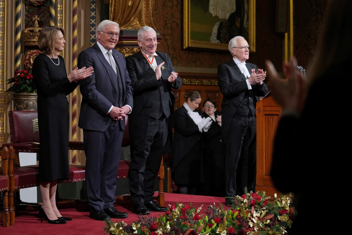 Germany's President Frank-Walter Steinmeier during the UK visit. 