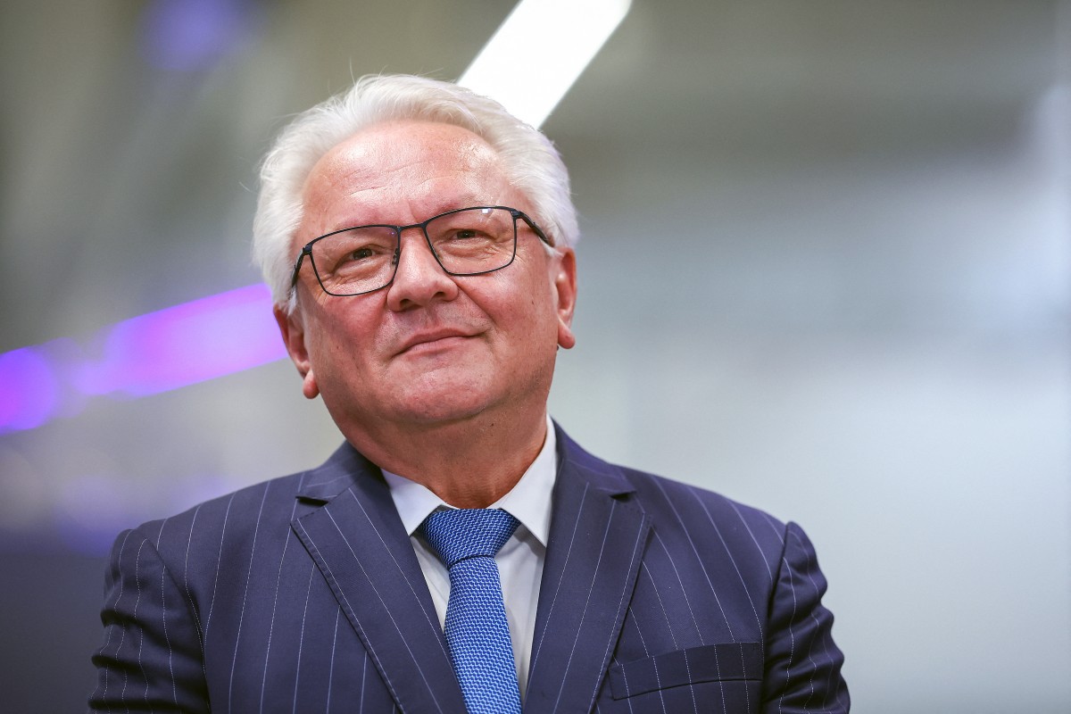 the inauguration of the new munitions plant of German automotive and arms manufactuer Rheinmetall, in Unterluess, northern Germany on August 27, 2025