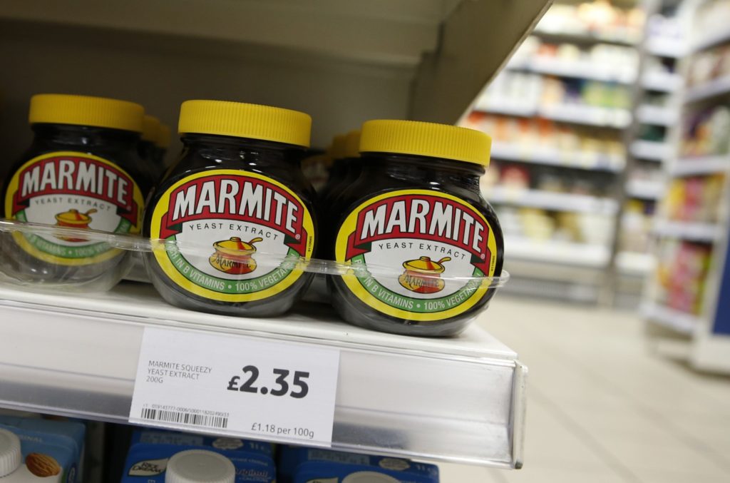 jars of marmite.