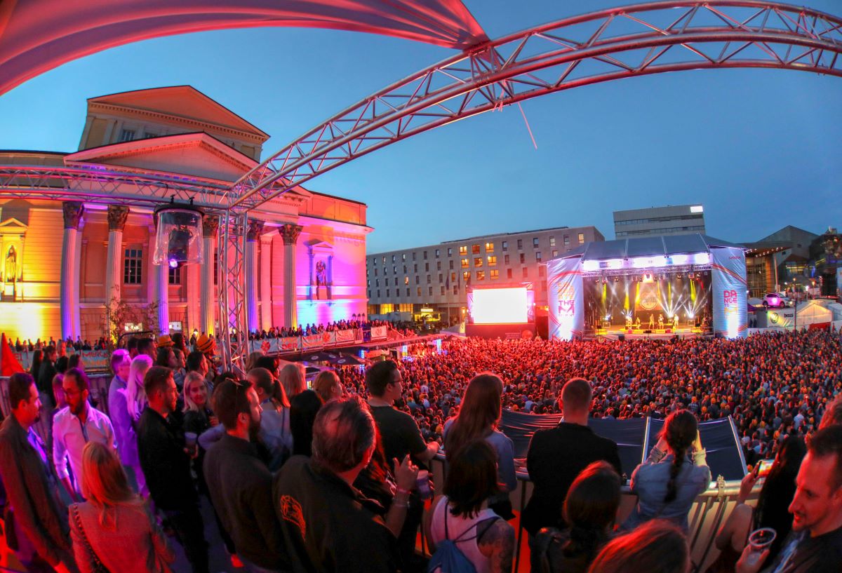 Concert-goers in Darmstadt in 2019