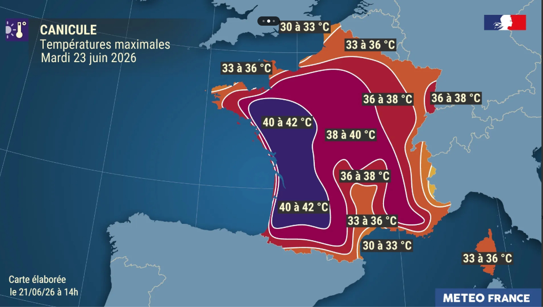 weather map from Meteo France
