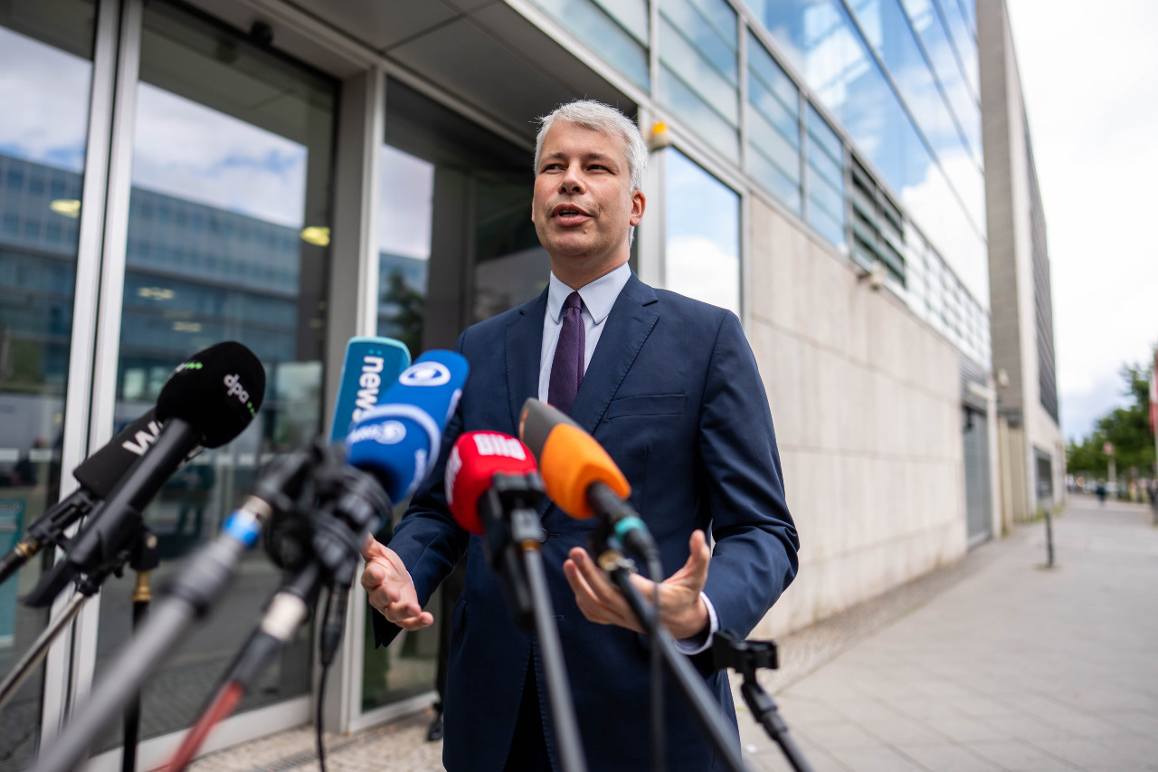 Incoming German Transport Minister Stefan Bilgar (CDU)
