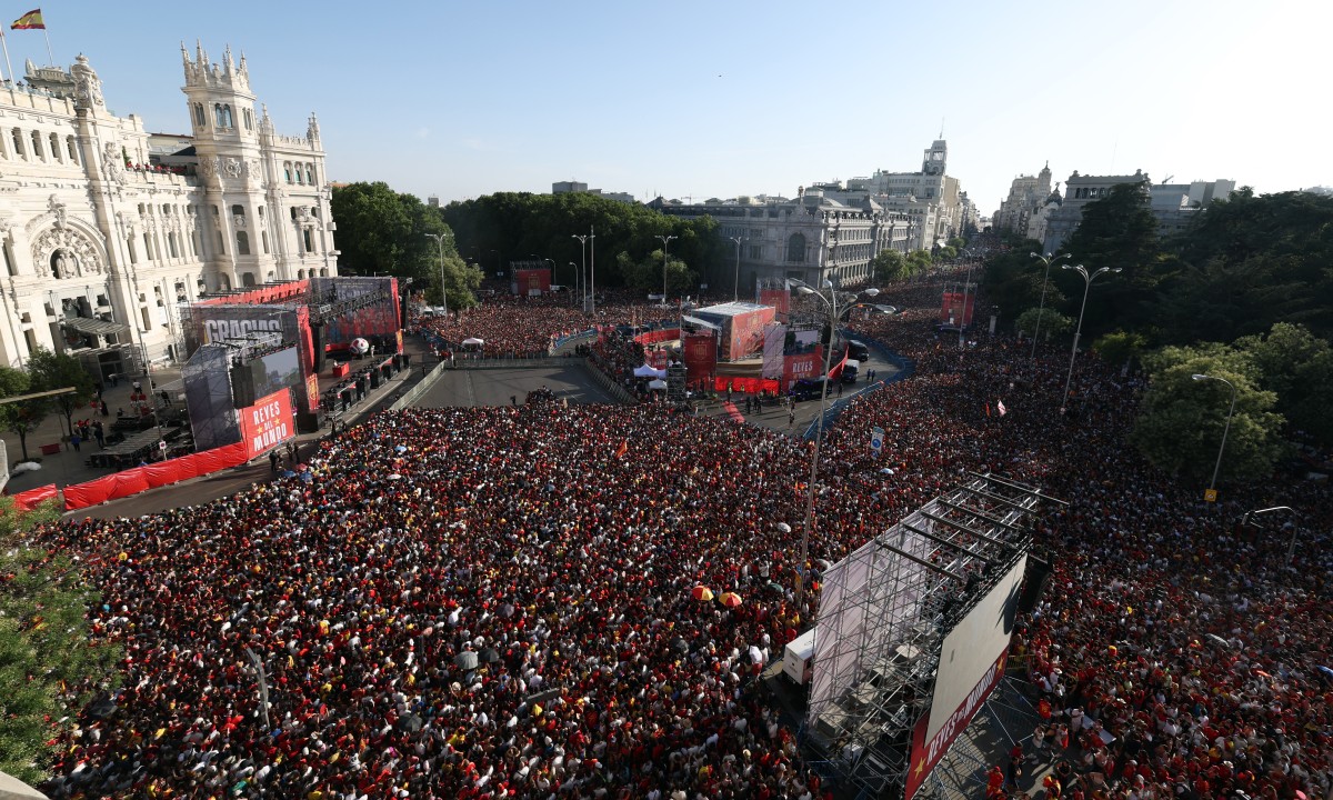 Spain World Cup parade