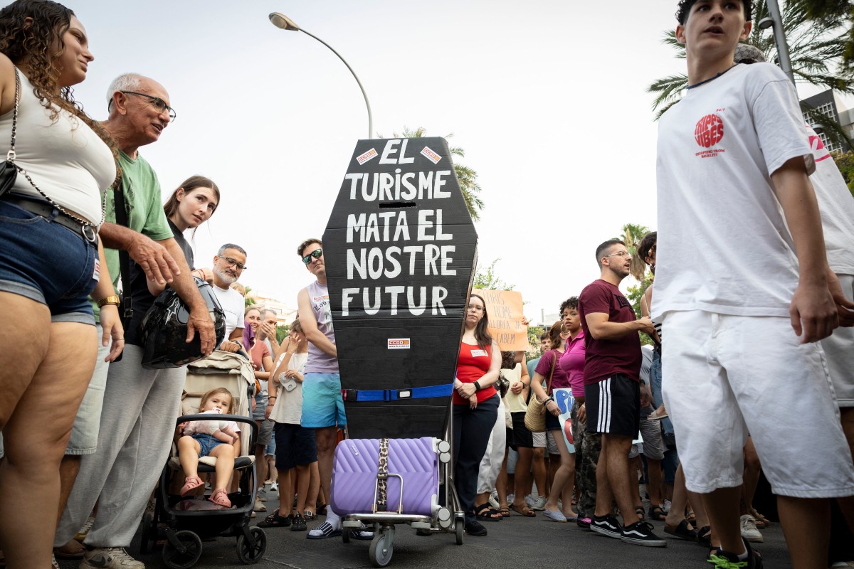 Protest in Mallorca. 