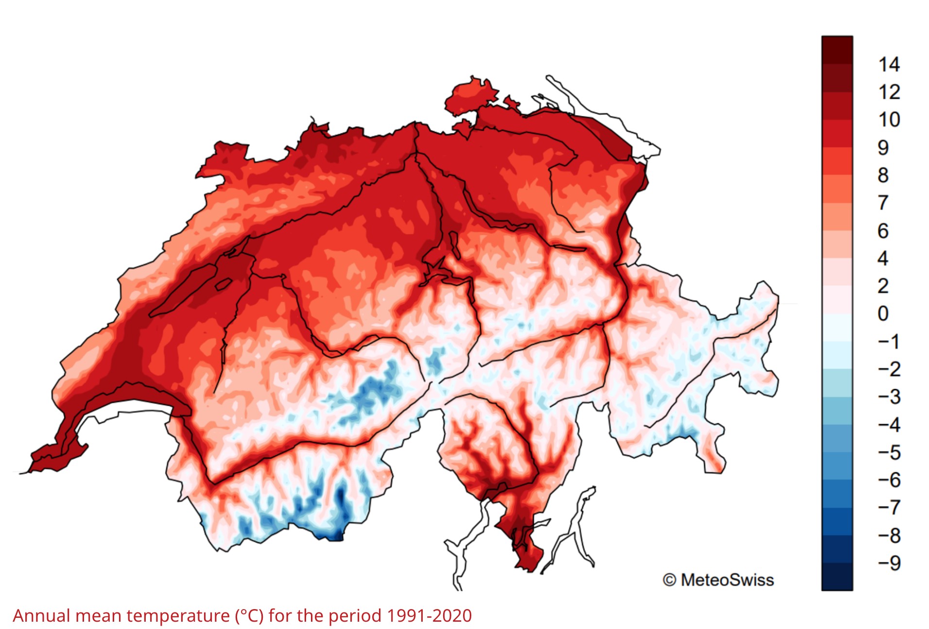 Map of Switzerland