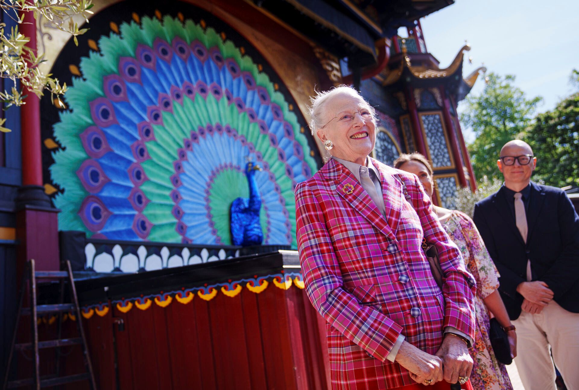 Dronning Margrethe in Tivoli Gardens in Copenhagen