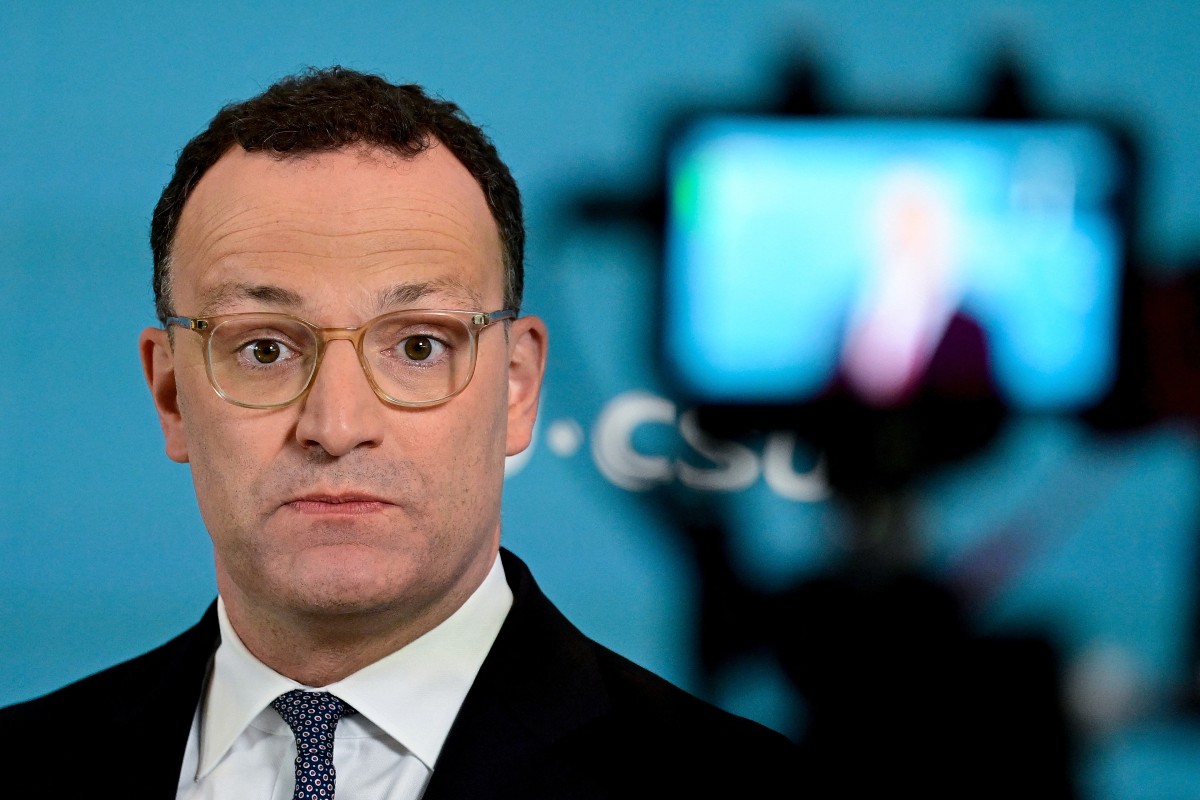 Jens Spahn at a political event in May.