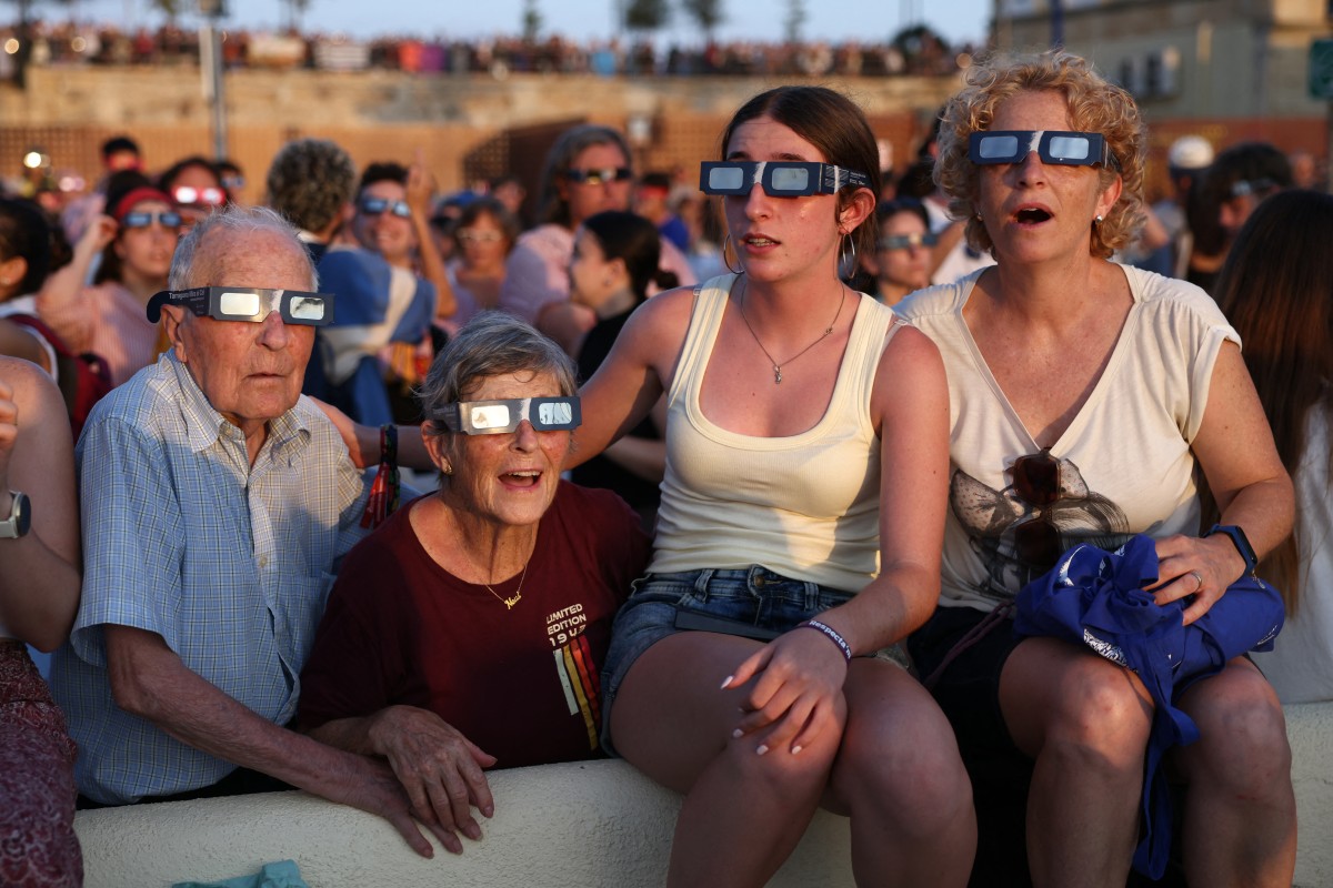 Eclipse in Tarragona, Spain