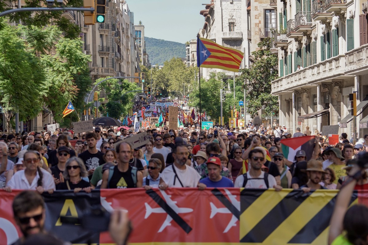 demonstration in Barcelona.